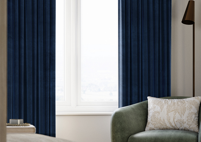 Ultra Luxe Velvet, Deep Blue - Made to Measure Curtains - Image 5